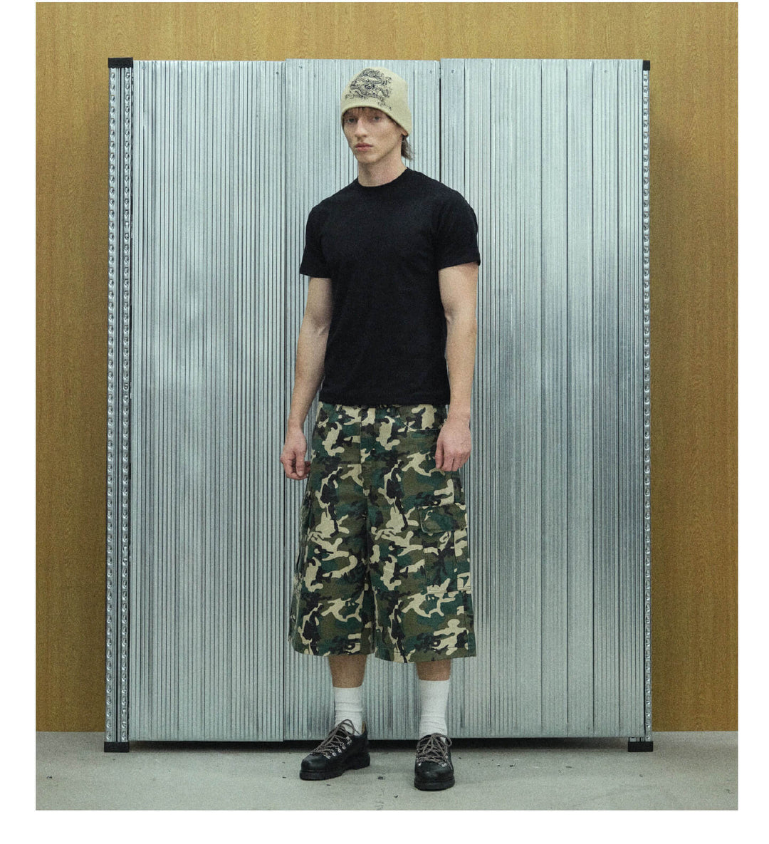 S45 Camouflage Ripstop Baggy Cargo Shorts | Face 3 Face