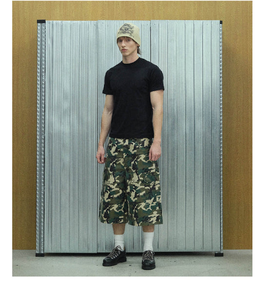 S45 Camouflage Ripstop Baggy Cargo Shorts | Face 3 Face
