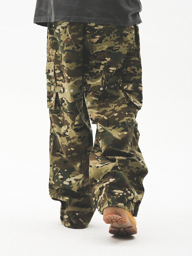 UNTILWERICH Military Camouflage Paratrooper Work Pants | Face 3 Face