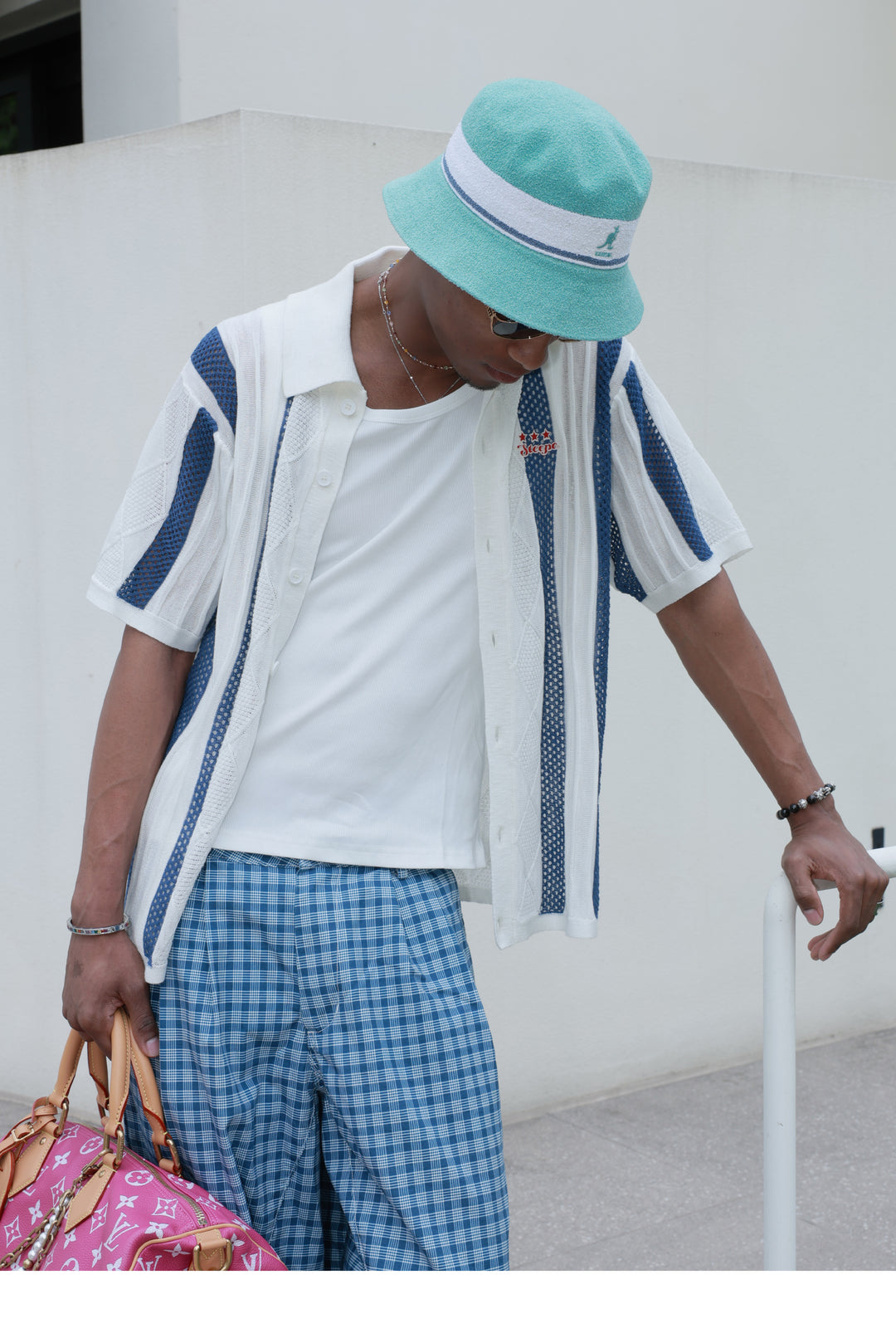 STEEPC Colorblock Knit Short Sleeve Shirt | Face 3 Face