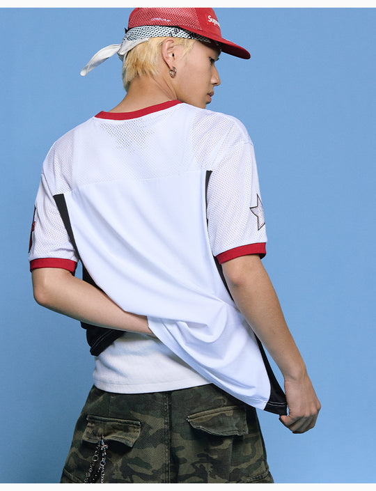 MEDM 88 Numbered Rhinestone Mesh Jersey | Face 3 Face