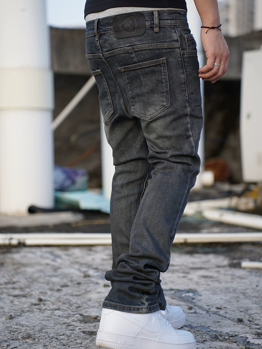 TGFCLUB 3D Pressed Washed Slim Fit Jeans | Face 3 Face