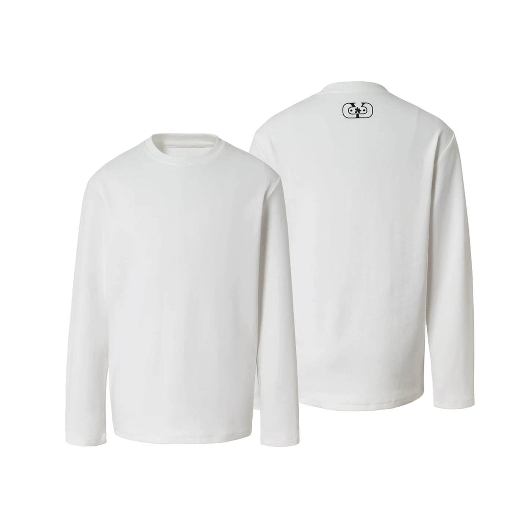 YADcrew Neck Logo Print Stretch Long Sleeve Tee | Face 3 Face