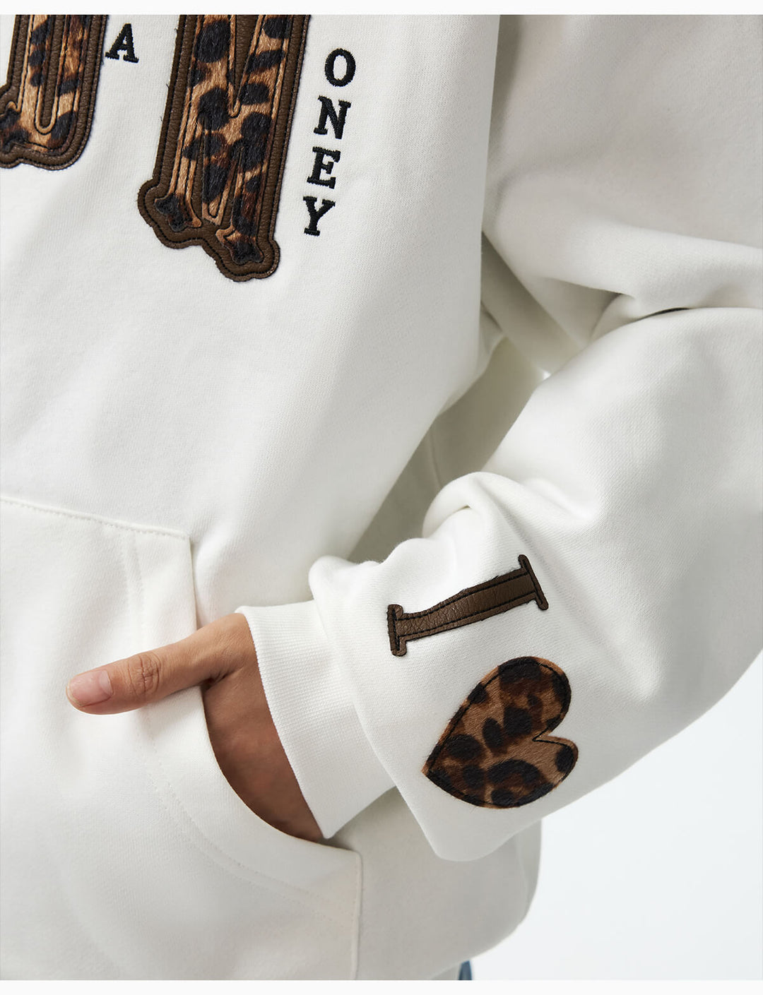 MEDM Leopard Faux Fur Layered Zip Up Hoodie | Face 3 Face