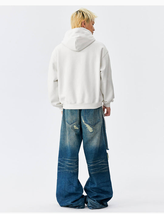 MEDM M Buckled Drawstring Pearl Logo Embroidered Hoodie | Face 3 Face