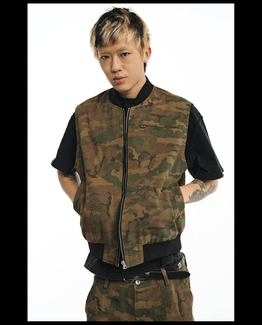 NOVACAM Camouflage Short Work Vest | Face 3 Face