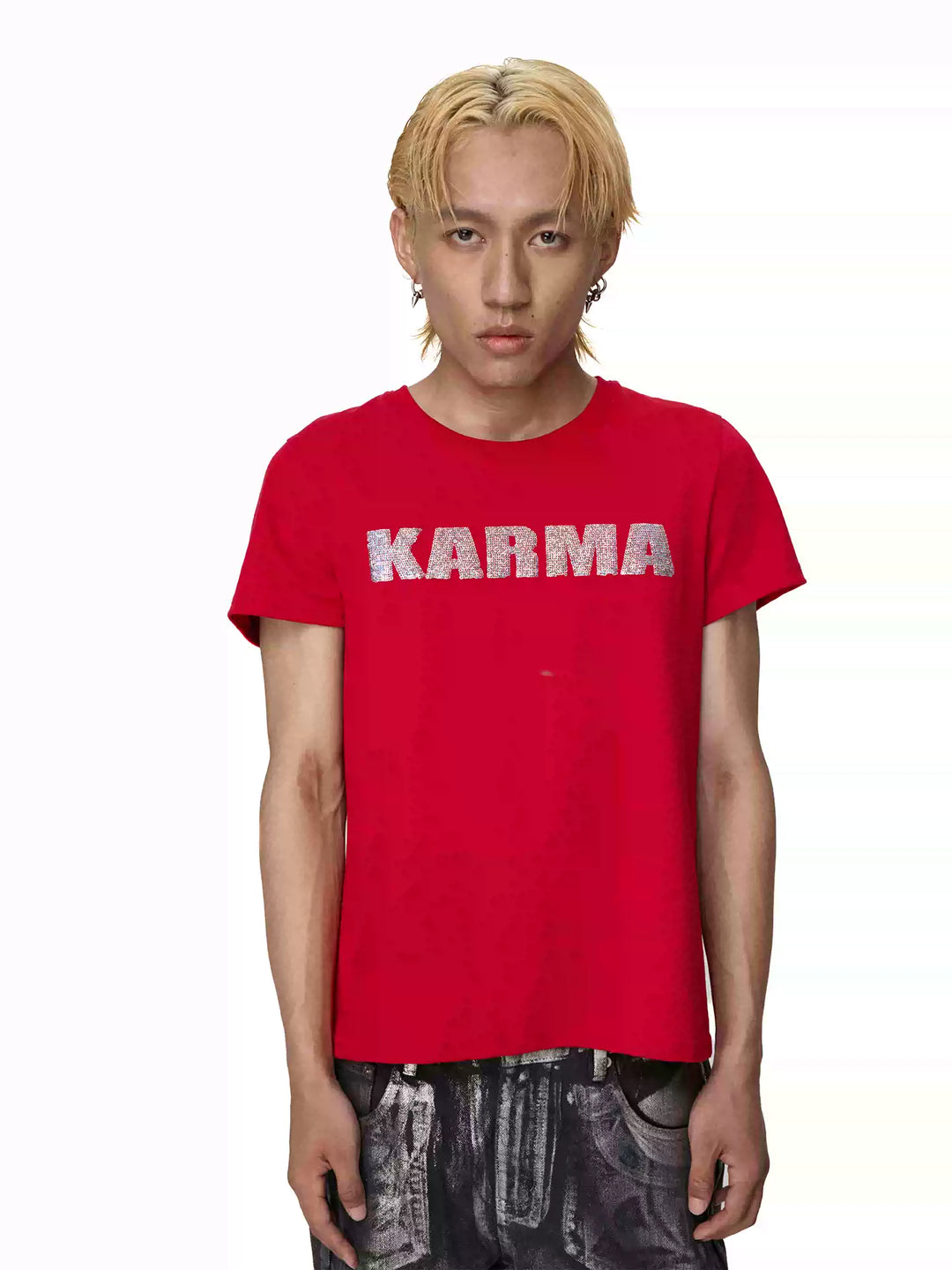 KARMANISTIC Glitter Sequin Logo Tee | Face 3 Face