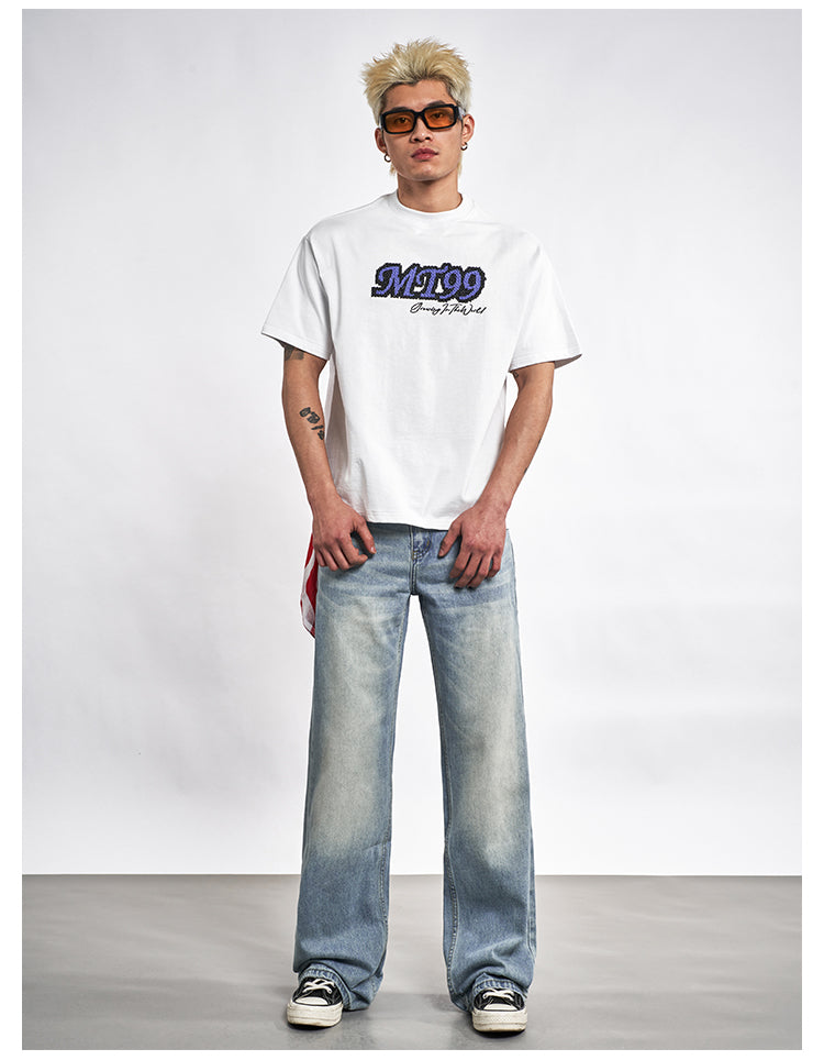 F3F Select Washed Whisker Light Blue Jeans | Face 3 Face