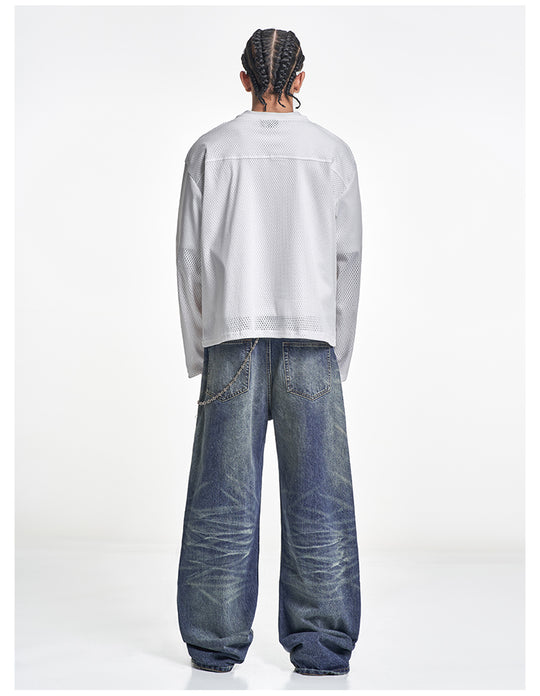 F3F Select 777 Numbered Mesh Long Sleeve Hockey Jersey | Face 3 Face