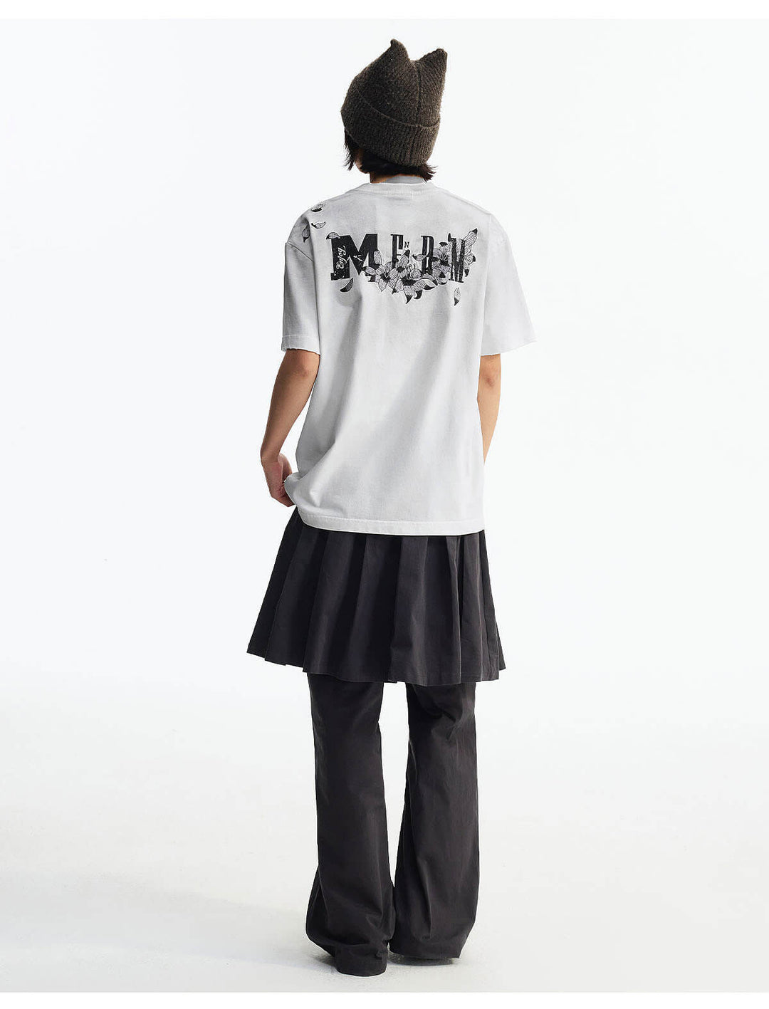 MEDM Washed Distressed Lily Logo Short Sleeve Tee | Face 3 Face