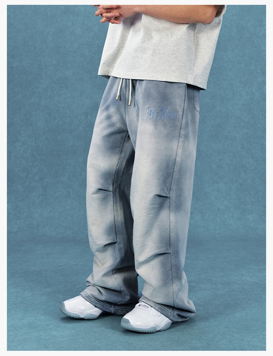 MEDM Washed and Dyed Embroidered Sweatpants | Face 3 Face