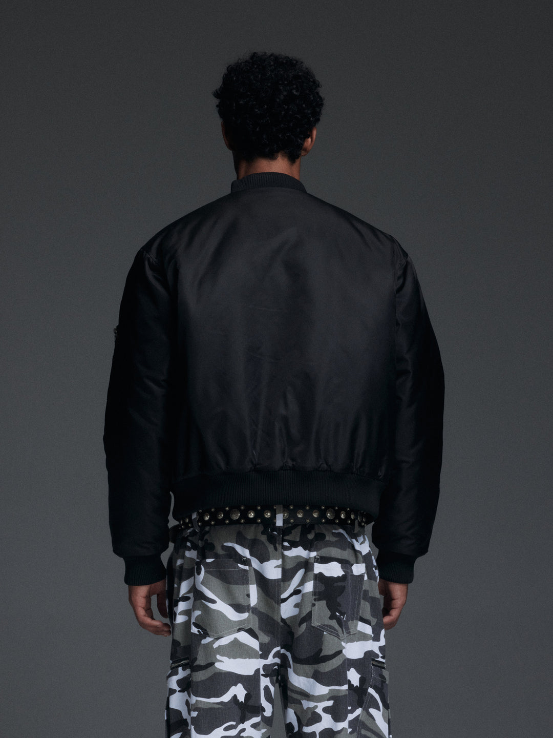 NOVACAM Black Short MA-1 Bomber Jacket | Face 3 Face