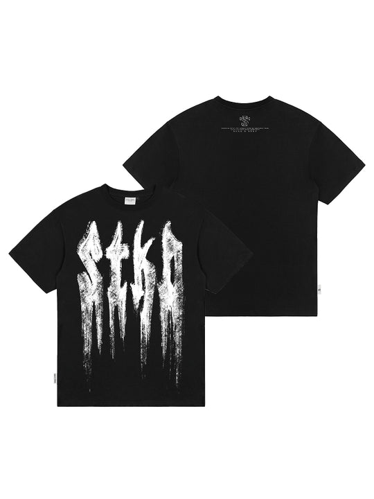 Small Town Kid Brush Paint Hand-Painted Print Tee | Face 3 Face