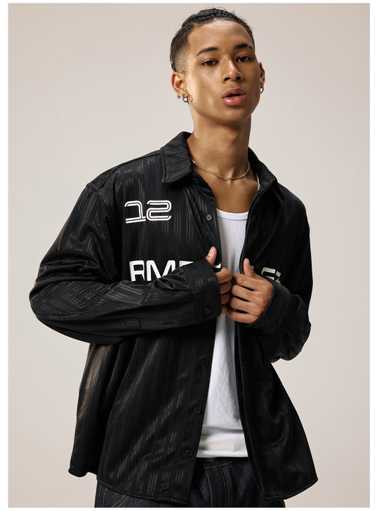 Remedy Silk Striped Long Sleeve Shirt | Face 3 Face