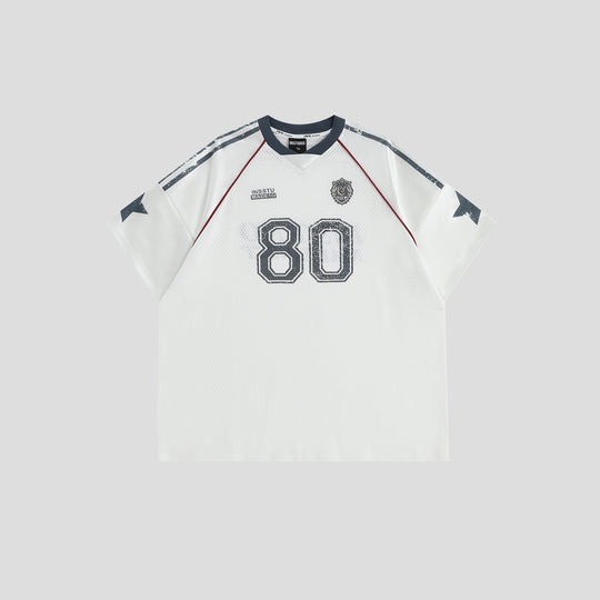 INSstudios Mesh Stripe Star Graffiti Emblem Logo Soccer Jersey | Face 3 Face