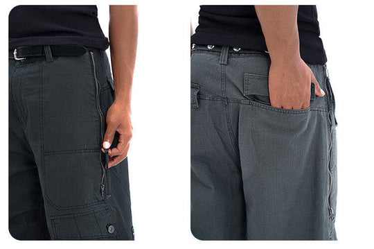 F3F Select Multi Pocket Side Zipper Work Cargo Pants