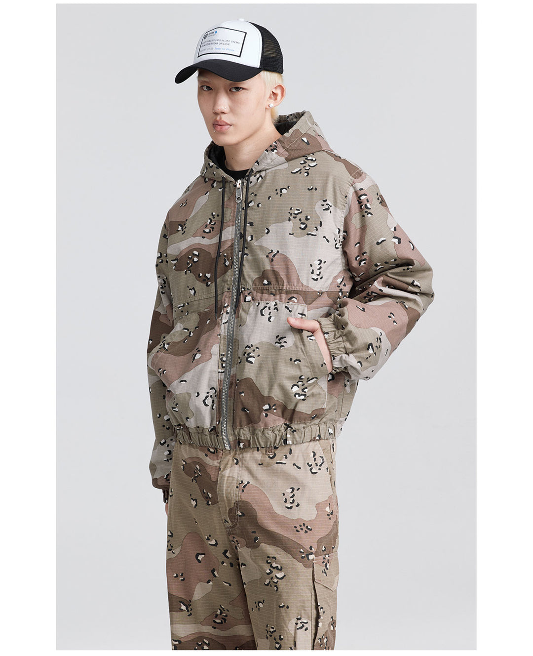 NOVACAM Camouflage Military Hooded Work Jacket | Face 3 Face