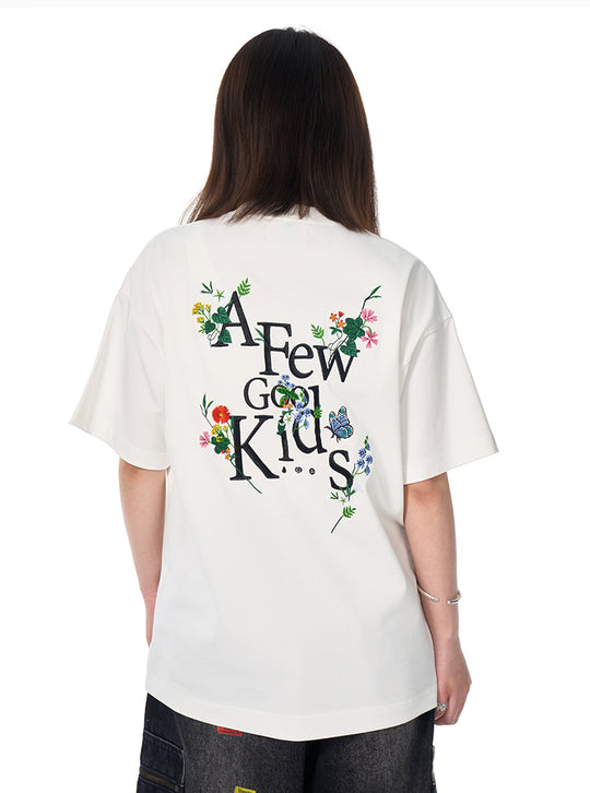 AFGK Pocket Floral Embroidered Tee | Face 3 Face