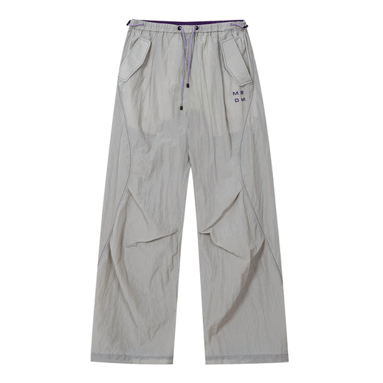 MEDM Contrast Stitch Lightweight Utility Track Pants | Face 3 Face