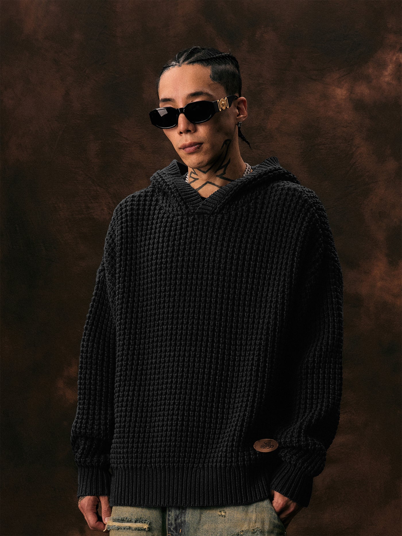 1807 Low Gauge Knit Hoodie | Face 3 Face