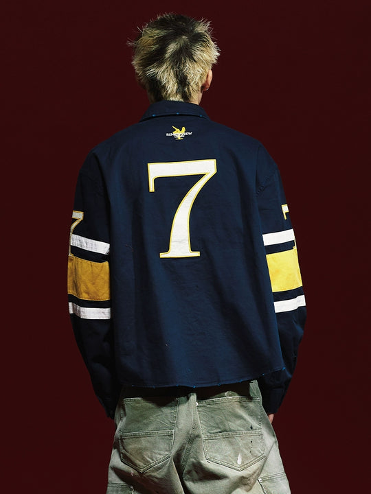 Remedy 3D Embroidered Striped Long Sleeve Shirt | Face 3 Face