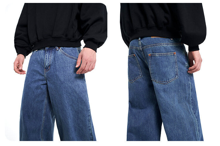 F3F Select Vintage Light Wash Baggy Jeans | Face 3 Face
