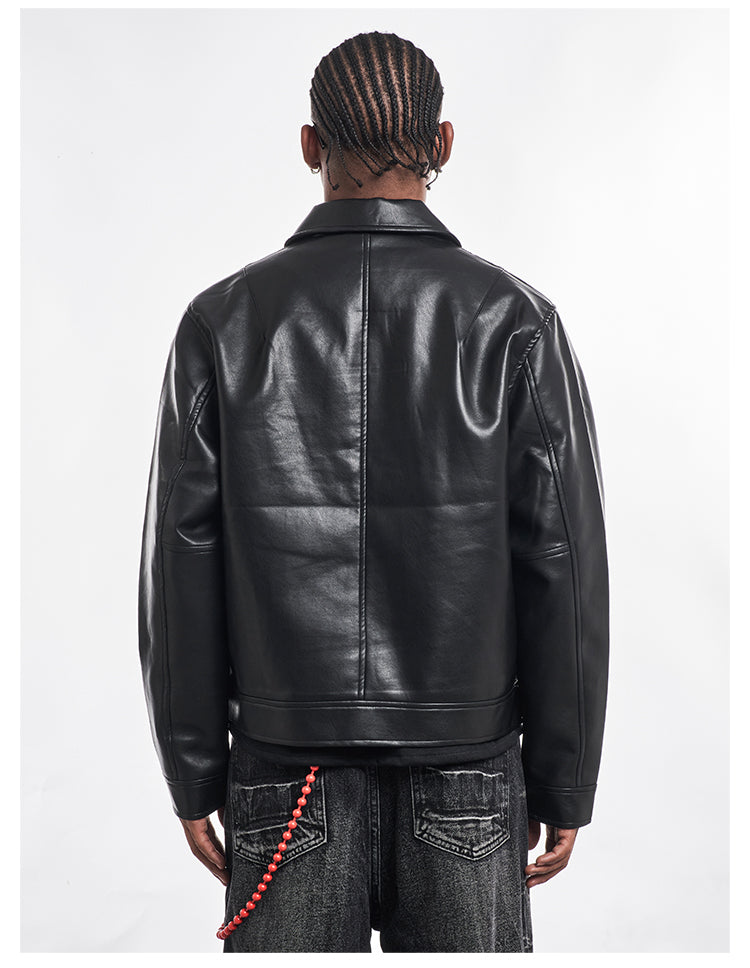 F3F Select PU Leather Motorcycle Jacket | Face 3 Face