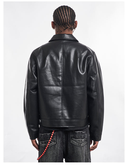 F3F Select PU Leather Motorcycle Jacket | Face 3 Face