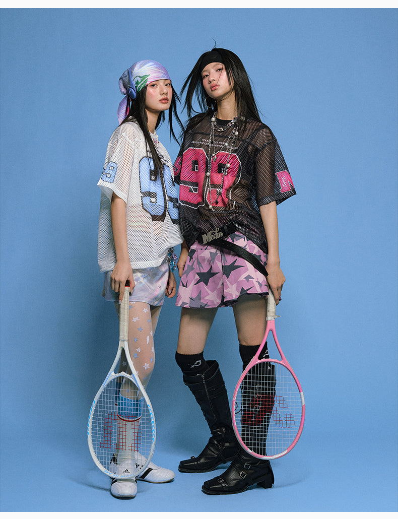MEDM 99 Numbered Retro Mesh Jersey | Face 3 Face