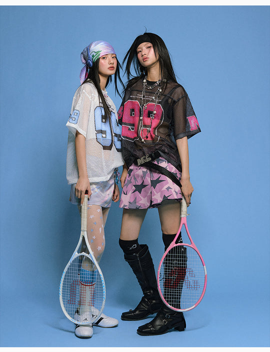 MEDM 99 Numbered Retro Mesh Jersey | Face 3 Face