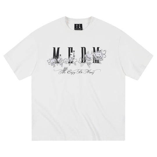 MEDM Beaded Rose Embroidery Logo Tee | Face 3 Face