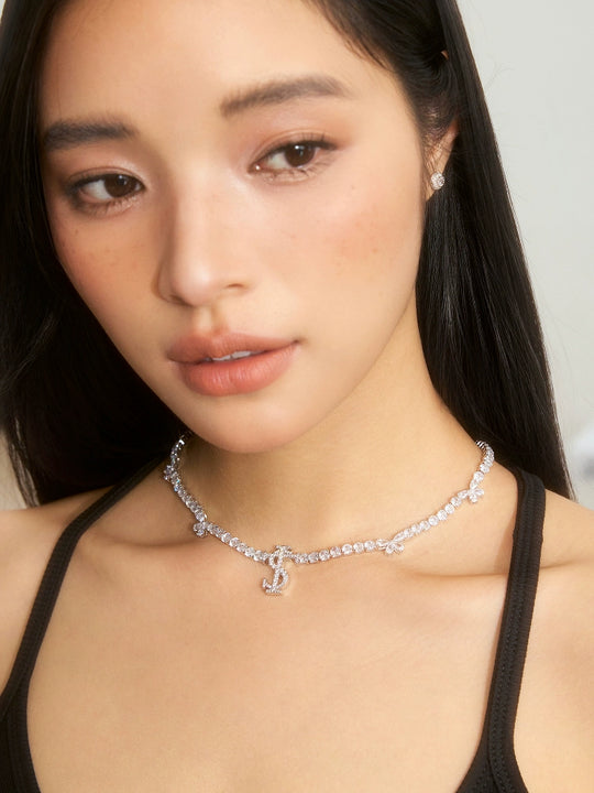 Small Town Kid Butterfly Zirconia Full Diamond Chain Necklace | Face 3 Face