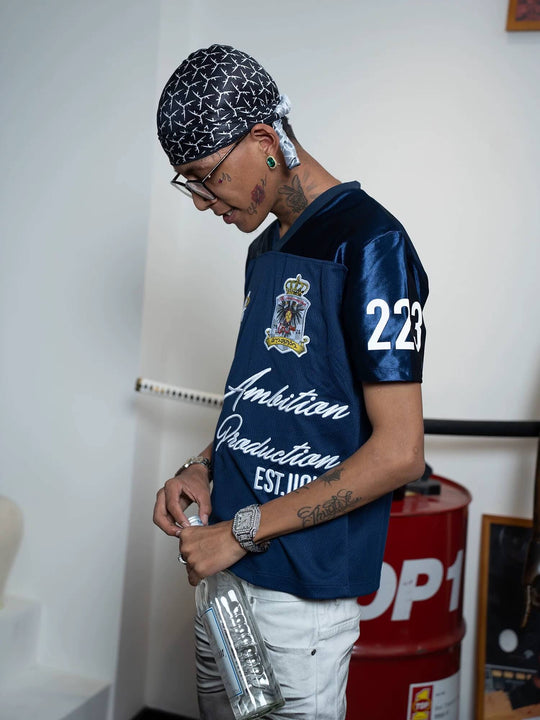 TGFCLUB 223 Patchwork Embroidered Soccer Jersey | Face 3 Face