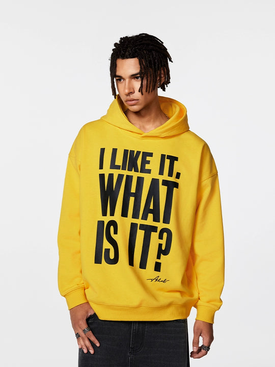 Achock Message Print Hoodie | Face 3 Face