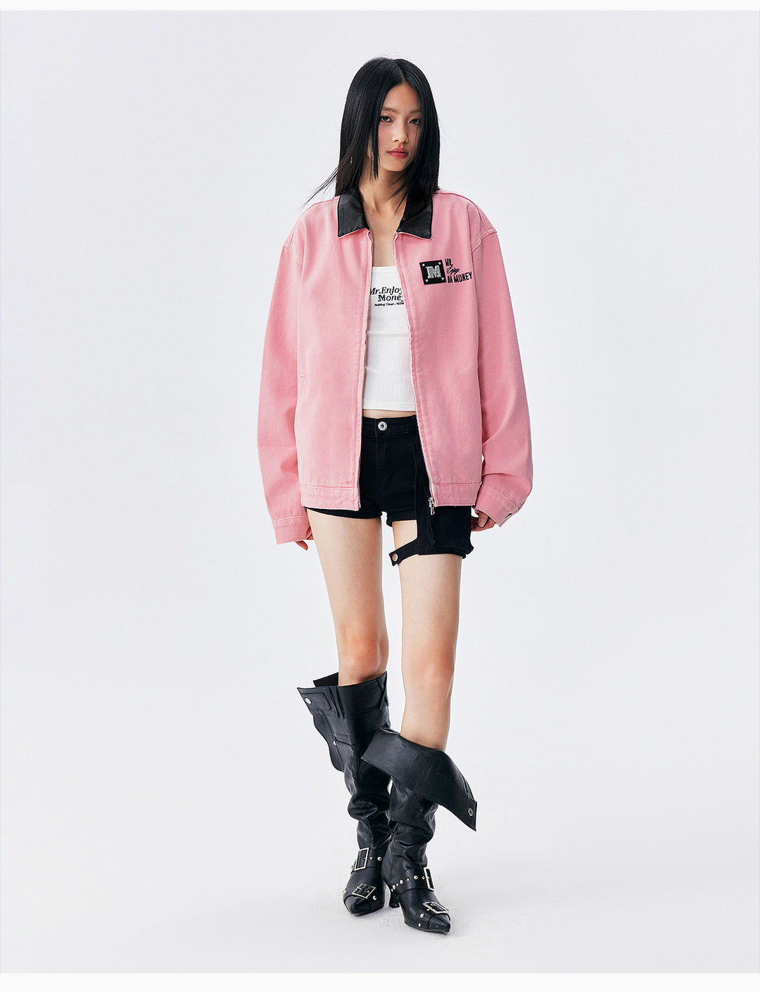 MEDM Turquoise Metal Patch Detroit Jacket | Face 3 Face