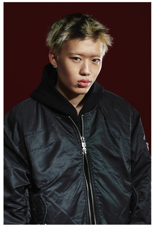 Remedy Pleated Back Design MA-1 Bomber Jacket | Face 3 Face