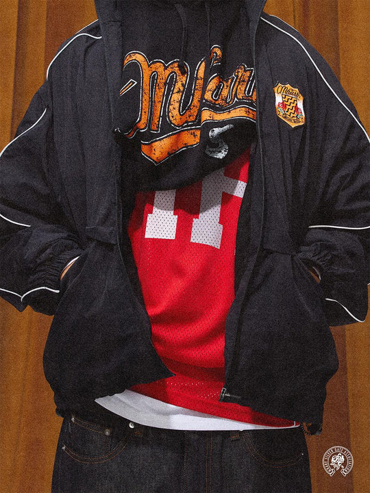 MHARF Black Vintage Printed Hoodie | Face 3 Face