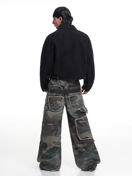 F3F Select Tough Black Denim Jacket | Face 3 Face