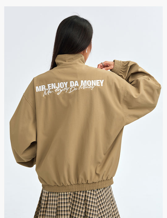 MEDM Basic Logo Embroidered Track Jacket | Face 3 Face