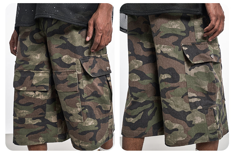 F3F Select Functional Camouflage Baggy Shorts | Face 3 Face