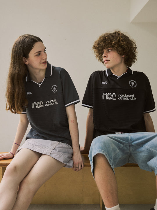 NORYBRAND Sports Club Mesh Patchwork Soccer Jersey Polo | Face 3 Face