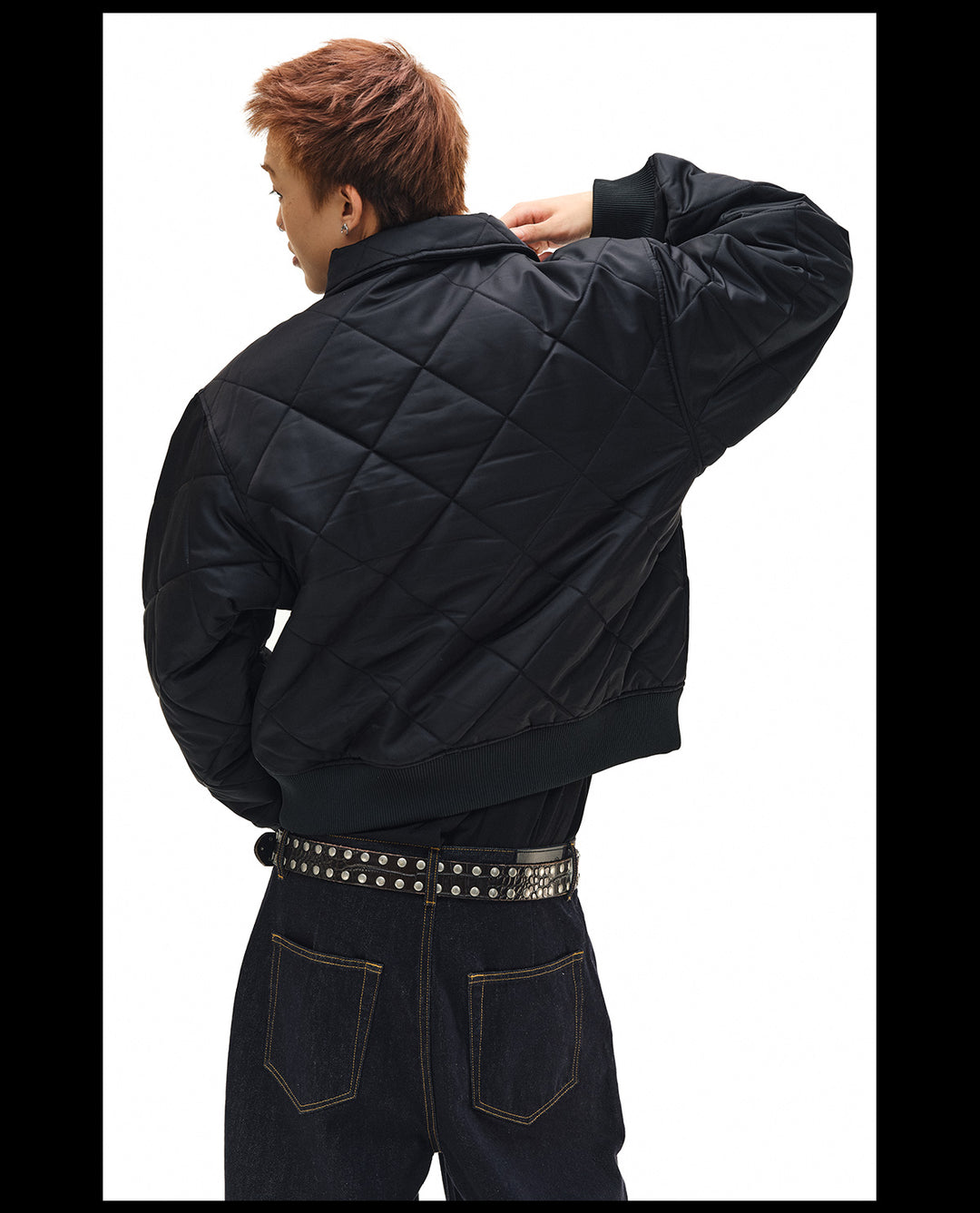 NOVACAM Diamond Plaid Quilted Puffer Jacket | Face 3 Face