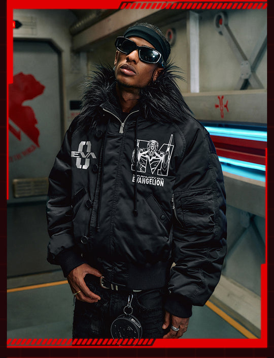 MEDM x EVA Unit-00 Famous Scene Bomber Down Jacket | Face 3 Face