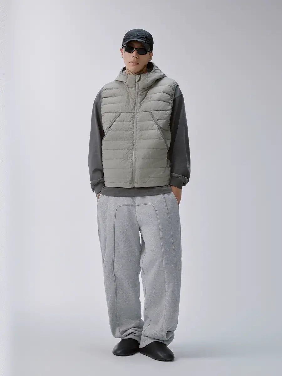 F2CE Lightweight Hooded Outdoor Down Vest | Face 3 Face