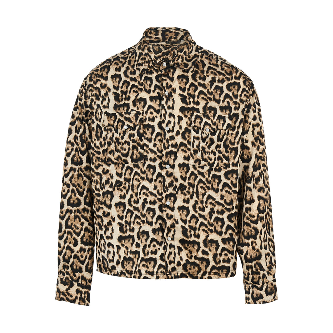 STEEPC Leopard Print Long Sleeve Shirt | Face 3 Face