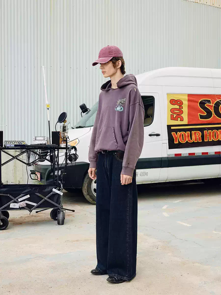 SOD Co. Evil Hand Distressed Oversized Hoodie | Face 3 Face