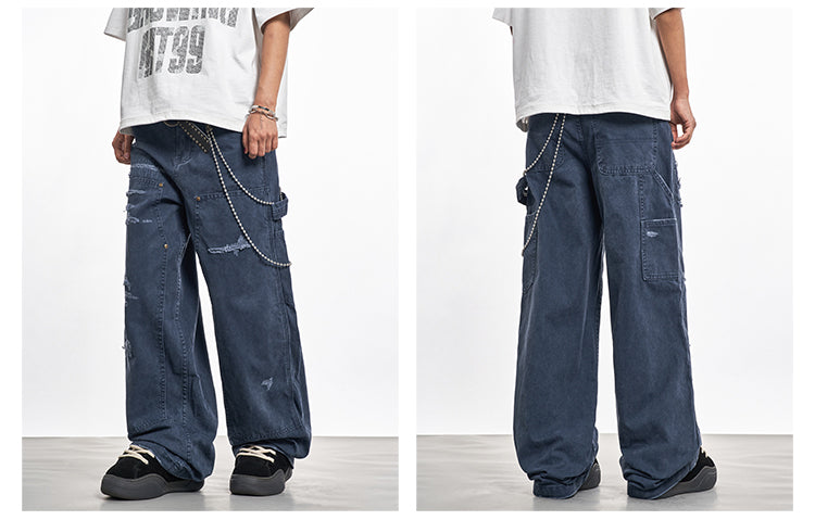 F3F Select Frayed Double Knee Work Painter Pants | Face 3 Face