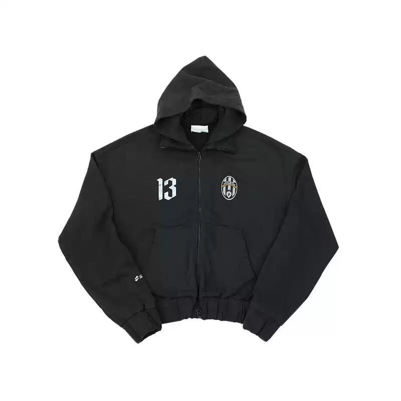 SOD Co. Soccer Layered Zip Up Hoodie | Face 3 Face