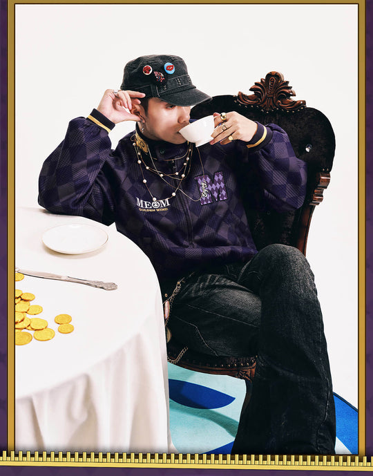 MEDM × JOJO Diamond Plaid Harrington Jacket | Face 3 Face