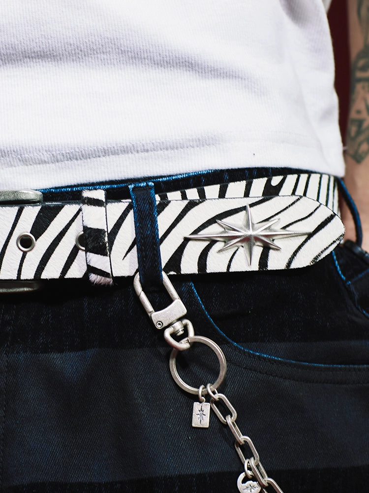 Remedy Star Studded Cowhide Leather Belt | Face 3 Face